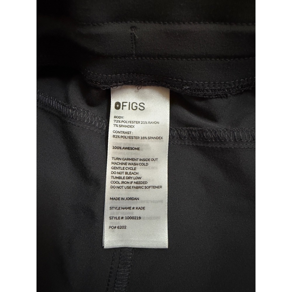 FIGS Kade Cargo Scrub Pants Graphite Gray XS Straight Leg Yoga Waist 1000219 - Picture 8 of 8